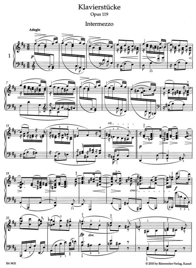 Klavierstücke Op.119